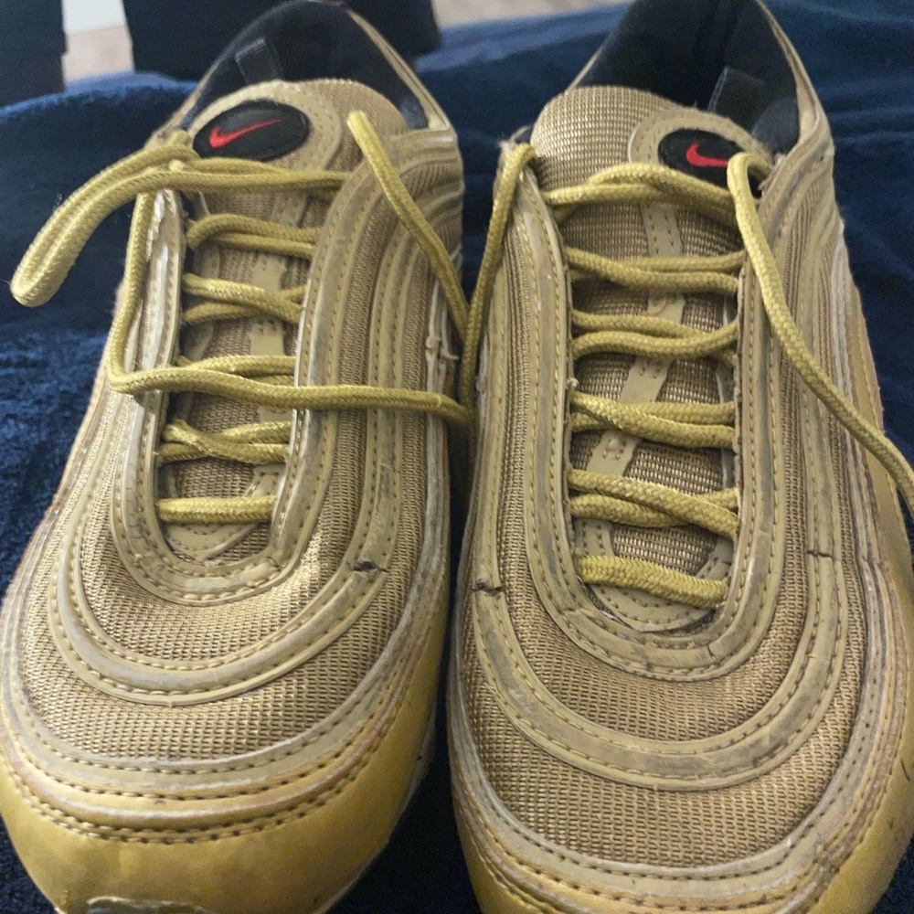 Gold black  air max’s 97 size 8